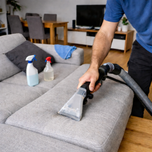 Czyszczenie narożnika w Warszawie – profesjonalne pranie tapicerki metodą ekstrakcyjną